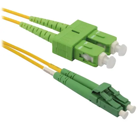 Xtendlan FO Patchkabel LC/ APC-SC/ APC / Optisches Patchkabel / Duplex / 9/125 / G.652d / LS0H / 10 m