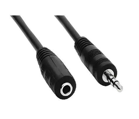 OEM Verlängerungskabel, 3,5-mm-Klinkenstecker (männlich) - 3,5-mm-Klinkenstecker (weiblich) / Audiokabel / Verlängerung / 2 m