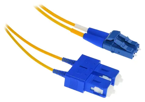 Xtendlan FO Patchkabel LC-SC 0,5 m / Optisches Patchkabel / 9/125 Duplex / G.657.A1 ultraflexibel / LS0H, 2 mm