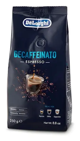 DeLonghi Decaffeeinato / Kaffeebohnen / entkoffeiniert / 250 g