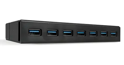 Lindy 7-Port-USB-Hub / USB-Hub / 7x USB-A 3.2 Gen 1 / 5 Gbit/s / Metallgehäuse / BC 1.2