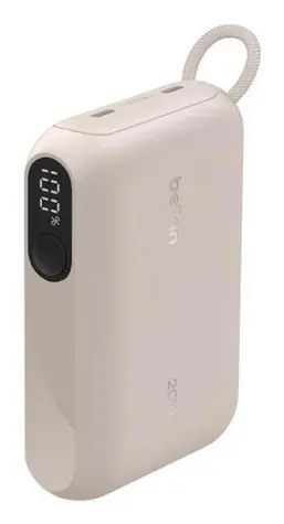Belkin Powerbank 10000mAh sandfarben / Powerbank / 20W / USB-C / mit Display