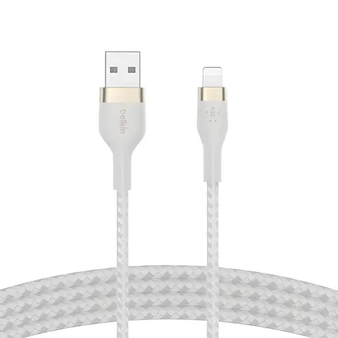 Belkin Flex CAA010bt3MWH weiß / USB-A auf Lightning Kabel / 3 m / MFi-zertifiziert