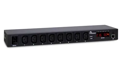 Inter-tech Argus SW-0816 schwarz / Steckdosenleiste / 19"-Rack / 8x IEC C13 / 16A / LCD-Display
