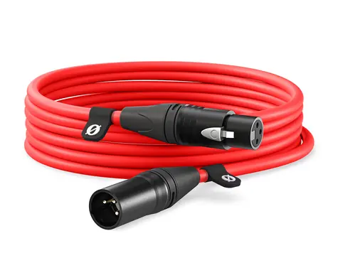 Rode XLR6M- R rot / XLR-Kabel / XLR (M) - XLR (F) / 6 m