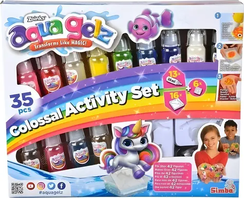 Simba Kreativset Aqua Gelz Colossal / 42 Figuren / 8-12 Jahre