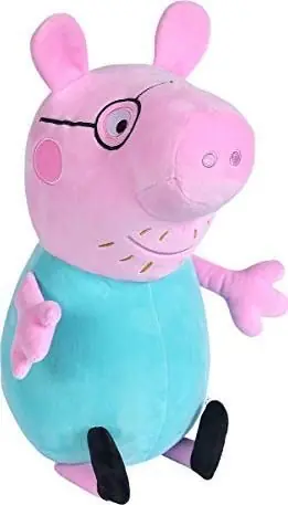 Simba Peppa Pig Papa Wutz / Plüschtier / 37 cm / ab 0 Monaten