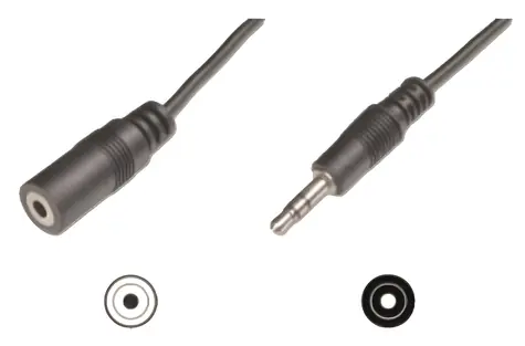 Goobay / Audio-Verlängerungskabel / 3,5-mm-Klinkenstecker / 3 m