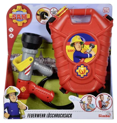 Simba Feuerwehrmann Sam - Wasser-Feuerwehrrucksack / Rollenspielzeug / ab 3 Jahren