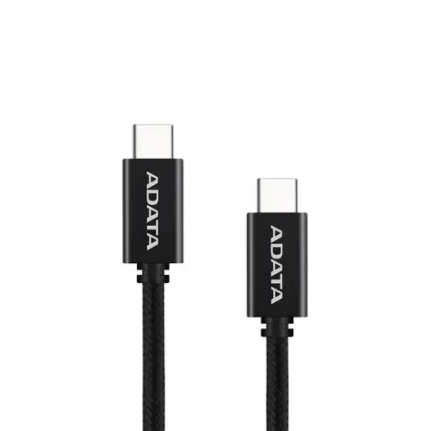 ADATA CACC-200PN-BK schwarz / Daten- und Ladekabel / USB-C - USB-C / PD 100 W / QC 3.0 / 2 m
