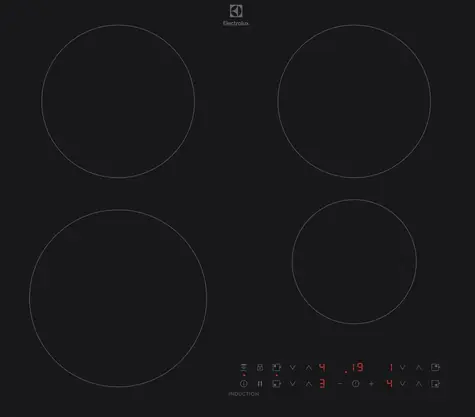 Electrolux EIT60433CT schwarz / Induktionskochfeld / 7200 W / 4 Kochzonen