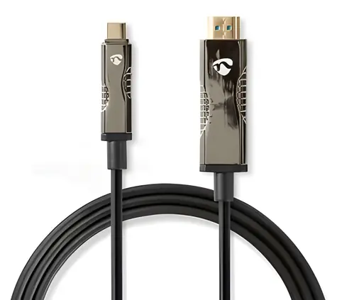 Nedis USB-C auf HDMI aktives optisches Kabel 20 m schwarz / HDMI-Kabel / AOC / 18 Gbit/s