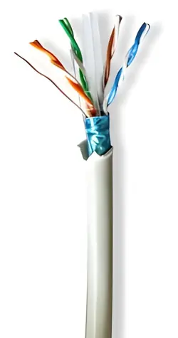 Nedis CAT6 grau / Netzwerkkabel / F/UTP / 50 m / LSZH / Box