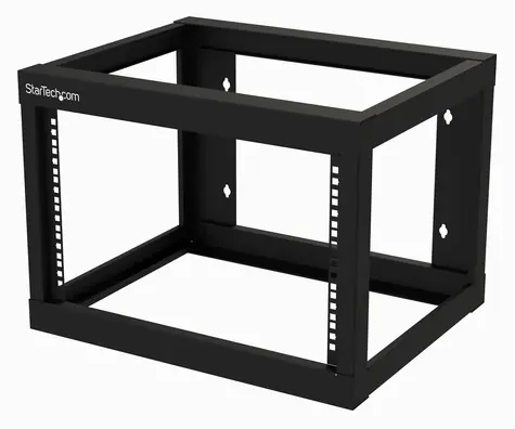 StarTech 6U Wandregal mit offenem Rahmen / Wandregal / Tragfähigkeit 80 kg / Tiefe 457 mm