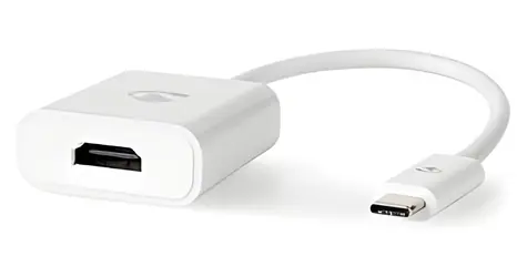 Nedis USB-C - HDMI-Adapter weiß / Adapter / USB 3.2 Gen 1 / 4K 30Hz / 0,2 m