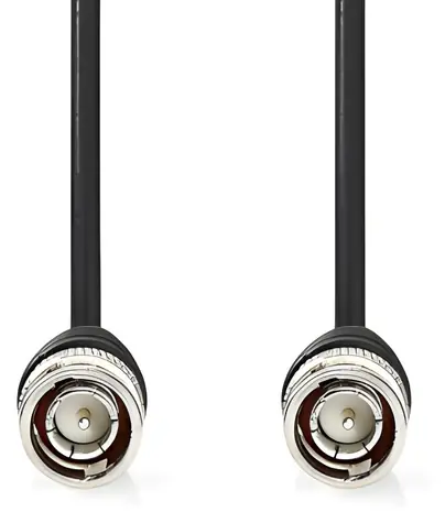 Nedis BNC-Videokabel schwarz / Videokabel / BNC-BNC / 75 Ohm / 2 m / PVC