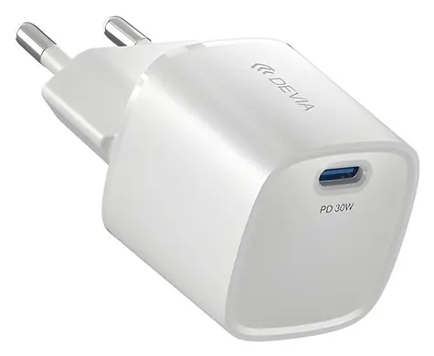 Devia Extreme Speed Mini weiß / Netzladegerät / USB-C / 30 W / PD