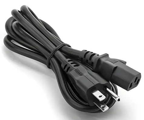 ZEBRA Netzkabel EU / Stromkabel / 2 m / C13-Splitter / schwarz