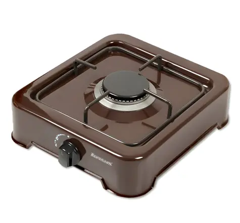 Ravanson K-01BR Bronze / Gasherd / 1-flammig / 2,11 kW / G30 / mit Grillrost