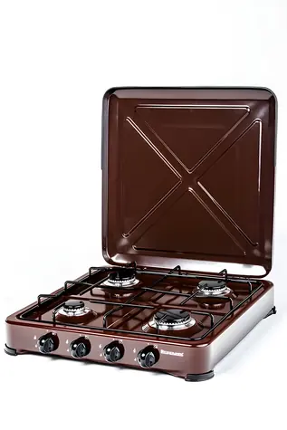 Ravanson K-04BR Bronze / Kochfeld / Gas / 4 Brenner / Tischgerät
