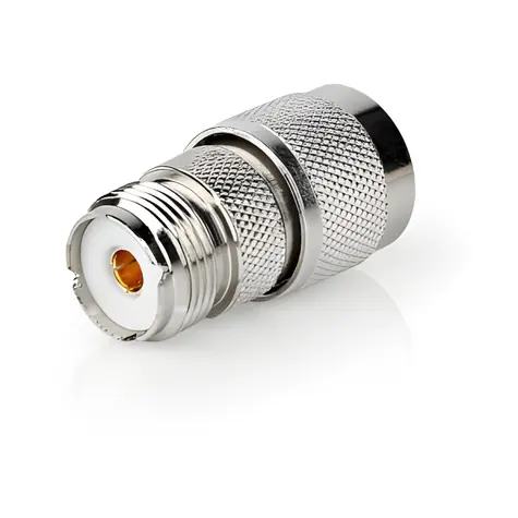 Nedis Antennenadapter N-Stecker - PL259-Buchse / Adapter / vernickelt / 75 Ohm / Silber / 10 Stück.