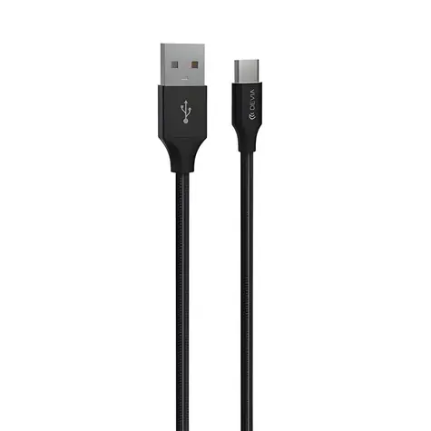 Devia Gracious Cable schwarz / USB-A-auf-USB-C-Kabel / 2 m