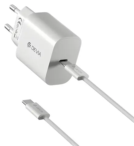 Devia SMART Series PD 30W weiß / Netzteil / USB-C / USB-C-Kabel / 30W PD