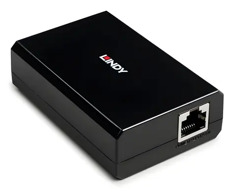 Lindy PoE Splitter USB-C schwarz / PoE Splitter / IEEE 802.3bt / 2x RJ-45