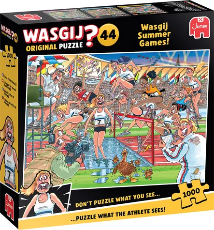 Jumbo-Puzzle WASGIJ Original 44: Sommerspiele / 1000 Teile / ab 15 Jahren
