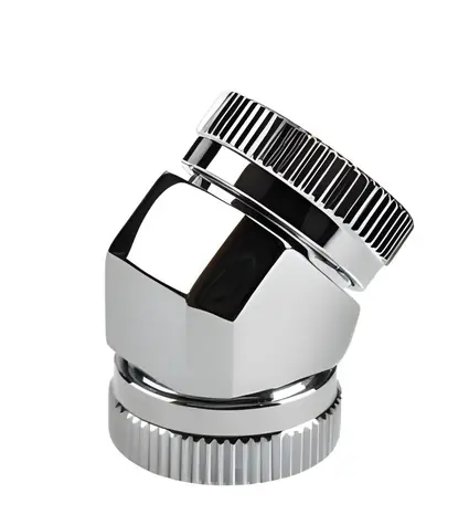 PHANTEKS Hartrohradapter 45° Chrom / Winkeladapter / 12 mm / Hartrohr