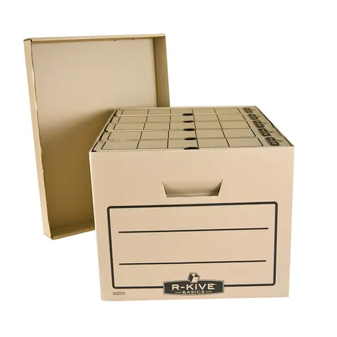 Fellowes R-Kive Basic braun / Archivbox / A4 / 5 Stück / 340 x 450 x 275 mm