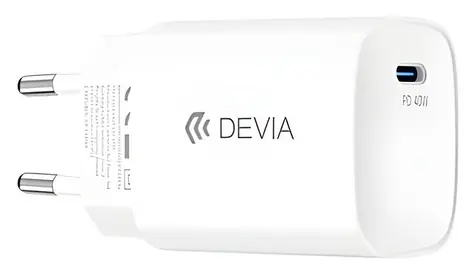 Devia Ultra6 PD Dynamisches Ladegerät 40 W weiß / Netzladegerät / USB-C / PD / max. 60 W