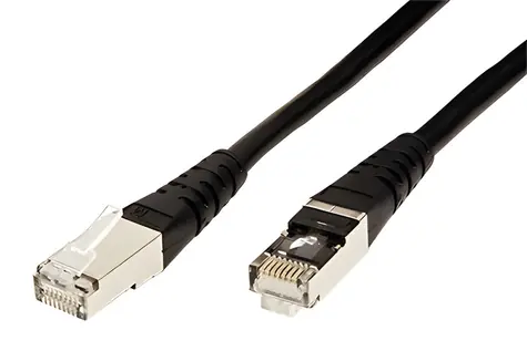 Roline S/FTP Patchkabel Kat. 6 0,3 m schwarz / Patchkabel / RJ-45