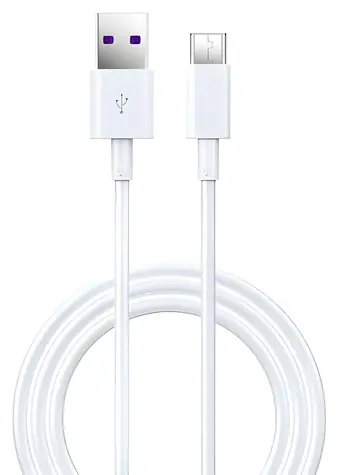 Devia Super Charge Ladekabel USB-A auf USB-C, weiß / Ladekabel / 5 A / 1,5 m