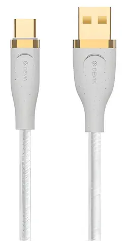 Devia Star Series Datenkabel, weiß / USB-A-auf-USB-C-Kabel / 1,2 m