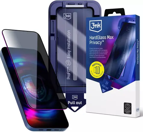 3MK HardGlass MAX Sichtschutz-/Schutzglas für Apple iPhone 15/16