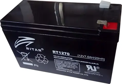 Eurocase NP7-12 / USV-Batterie / 12 V / 7 Ah / RBC2