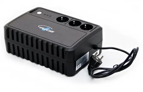 Eurocase EA200Pro+ / USV / 600 VA / 360 W / reine Sinuswelle / 3x Schuko-Steckdose