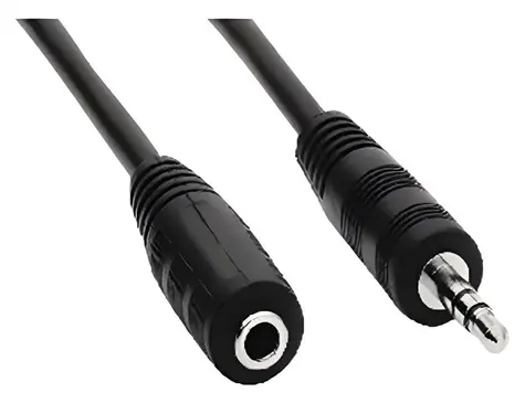 OEM Verlängerungskabel, 3,5-mm-Klinkenstecker, schwarz / Audiokabel / 3,5-mm-Klinkenstecker (M) - 3,5-mm-Klinkenstecker (F) / 10 m