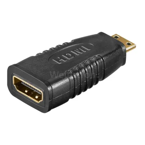 Goobay Adapter Mini HDMI (M) - HDMI (F) schwarz / Adapter