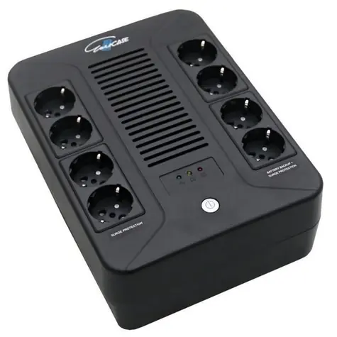 Eurocase EA200PLUS 1000VA-EVO / USV / Line-Interactive / 600 W / 8x Steckdosen / USB, RJ11