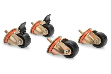 Digitus DN-19 CASTOR-OR schwarz / Feststellbare Rollen für Regale / 4er-Set / Tragfähigkeit 250 kg/Stück
