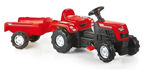 DOLU Ranchero Trettraktor mit Anhänger, rot / ab 3 Jahren