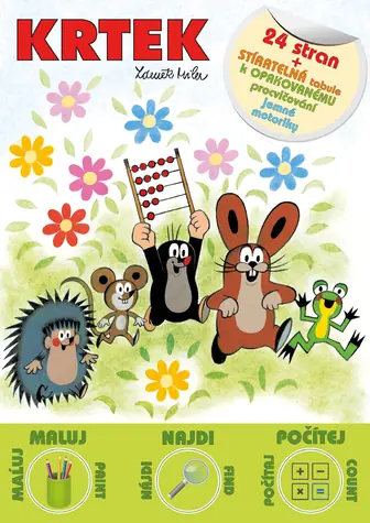 Rappa Malbuch mit Aufklebern Maulwurf / A4 / 24 Seiten