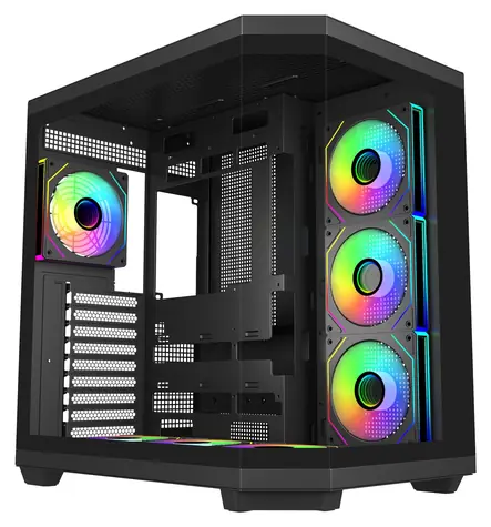 Fortron FSP U580-BA schwarz / Gehäuse / Big Tower / E-ATX / ARGB / GPU 415 mm / ohne Netzteil