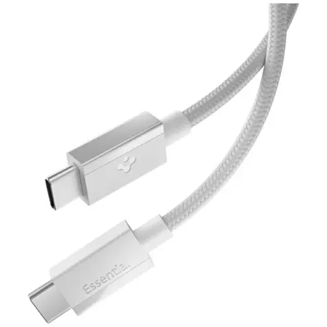 Spigen EB6015CC Essential USB-C-zu-USB-C-Kabel, 60 W, 1,5 m, weiß / USB 2.0