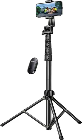 Ugreen LP680 Selfie-Stick, schwarz / Bluetooth / Teleskopierbar 100-180 cm / Fernauslöser