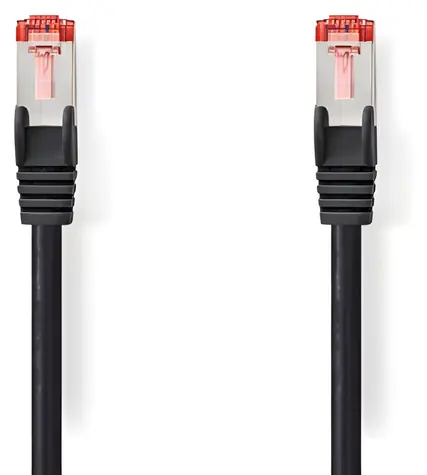 Nedis CAT6 S/FTP 0,25 m schwarz / Patchkabel / RJ45-RJ45 / LSZH
