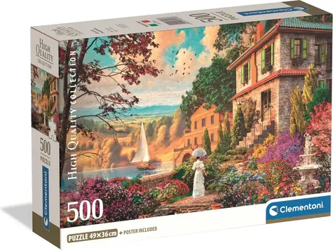 Clementoni Puzzle Viktorianische Promenade / 500 Teile / ab 14 Jahren