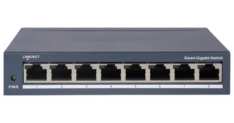 HIKVISION DS-3E1508-EIV2 / SMART -Switch / 8x GbE RJ-45 / lüfterlos